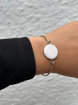 Pulsera de alpaca super delicada - imagen