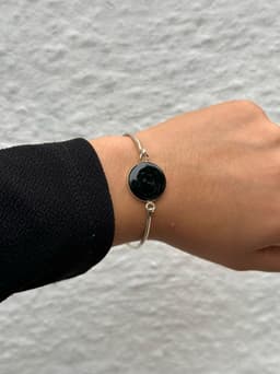 Pulsera de alpaca super delicada - imagen