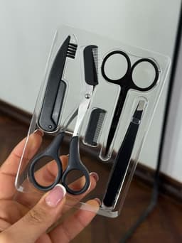 Estuche de articulos para cejas herramientas variadas por MAYOR ($150 c/u Pack de 12 unidades) - imagen
