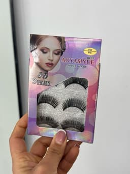 Pack de 3 pares de pestañas postizas X MAYOR ($30 c/u paquete minino de 12 pack) - imagen