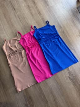 Vestido morley cruzado delante - imagen