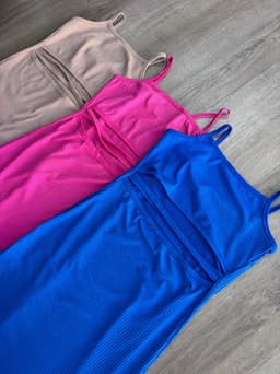 Vestido morley cruzado delante - imagen
