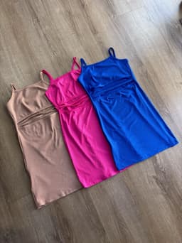 Vestido morley cruzado delante - imagen