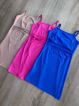 Vestido morley cruzado delante - imagen