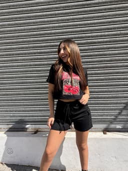 Conjunto Cherry top  con short cargo - imagen