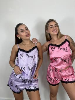 Conjunto pijama de lenceria - imagen