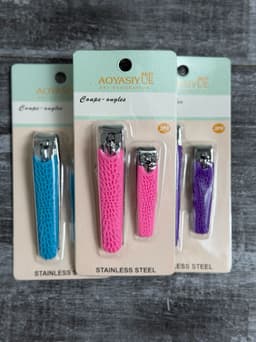 Set de 2 cortauñas por MAYOR ($50 c/u Pack de 12 unidades) - imagen