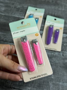 Set de 2 cortauñas por MAYOR ($50 c/u Pack de 12 unidades) - imagen