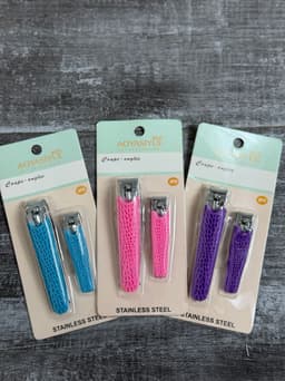 Set de 2 cortauñas por MAYOR ($50 c/u Pack de 12 unidades)