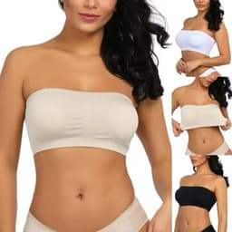 Sosten strapless de tiras transparentes - imagen