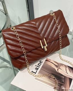 Bolso Cartera Con Cadenas - imagen
