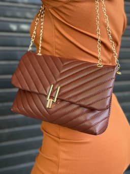 Bolso Cartera Con Cadenas - imagen