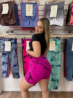 Short con push up con lineas - imagen