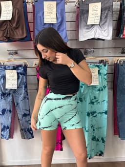 Short con push up con lineas - imagen