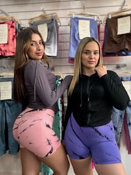 Short con push up con lineas - imagen