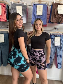 Short con Push Up Tie-dye - imagen