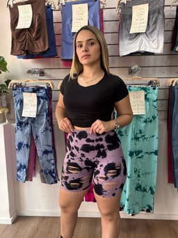 Short con Push Up Tie-dye - imagen