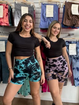Short con Push Up Tie-dye - imagen