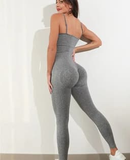 Catsuit enterito deportivo con push up - imagen