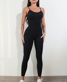 Catsuit enterito deportivo con push up - imagen