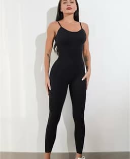 Catsuit enterito deportivo con push up - imagen