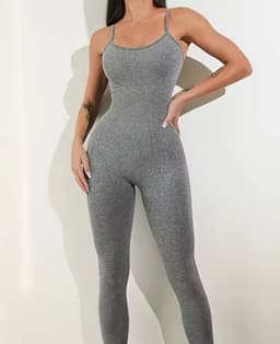 Catsuit enterito deportivo con push up - imagen