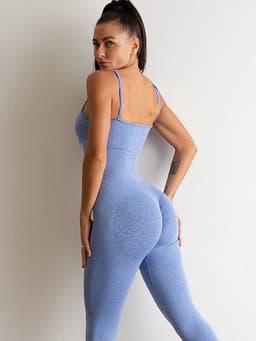 Catsuit enterito deportivo con push up - imagen