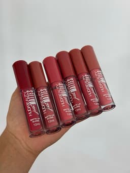 Labial mates con colores tonos rosa - imagen