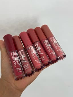 Labial mates con colores tonos rosa - imagen
