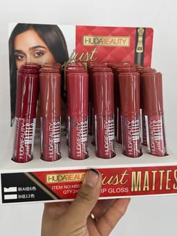 Labial mates con colores tonos rosa - imagen
