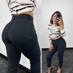 Jean mom negro - imagen