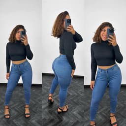 Jean chupin azul clasico liceal