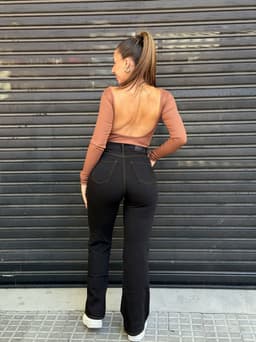 Jeans wid leg negro - imagen