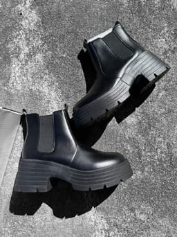 Botas con plataforma y elastico - imagen