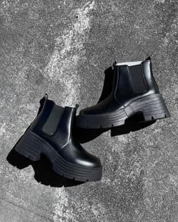 Botas con plataforma y elastico