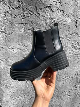 Botas con plataforma y elastico - imagen
