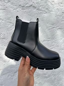 Botas con plataforma y elastico - imagen