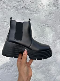 Botas con plataforma y elastico - imagen