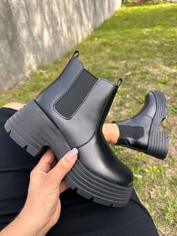 Botas con plataforma y elastico - imagen