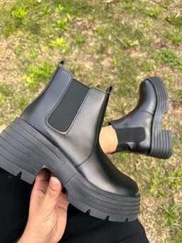 Botas con plataforma y elastico - imagen