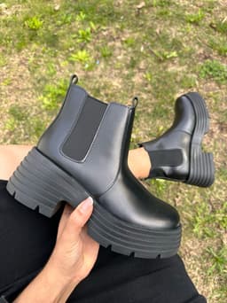 Botas con plataforma y elastico - imagen
