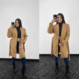 Saco gabardina de mujer super elegante - imagen