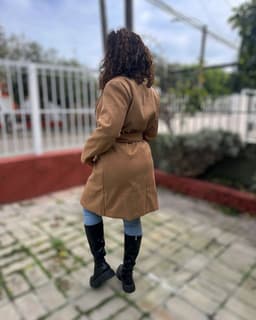 Saco gabardina de mujer super elegante - imagen