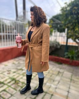 Saco gabardina de mujer super elegante - imagen