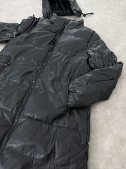 Campera puffer larga forrada - imagen