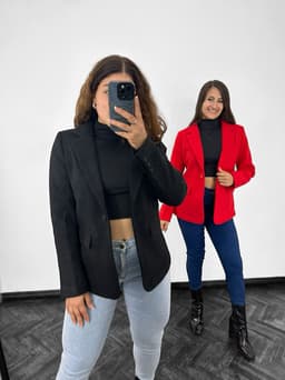 Blazer elegante super abrigado - imagen