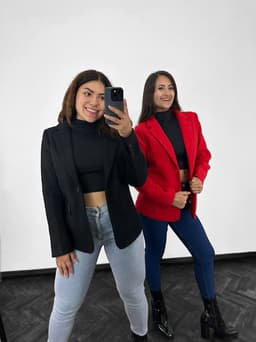 Blazer elegante super abrigado - imagen