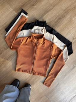 Campera morley con cierre tela Ribana - imagen