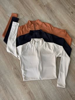 Campera morley con cierre tela Ribana - imagen