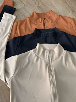 Campera morley con cierre tela Ribana - imagen
